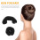 Chignons en mousse noire, coiffage rapide, usages multiples, lot de 5 4