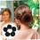 Chignons en mousse noire, coiffage rapide, usages multiples, lot de 5 5