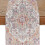 Chemin de table bohème orange, style rustique, 33 x 183 cm 1