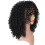 Peruca frontal para mulheres negras com cabelo longo e cacheado de 56 cm, peruca afro com tratamento térmico e pente para cabelo. 5