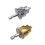 3Pcs High Speed Steel Helical Bits Hex Handle Water Pipe-Gold 4
