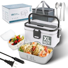 Boîte à lunch chauffante 1,8 L + 0,5 L 80 W, chauffe-plats portable