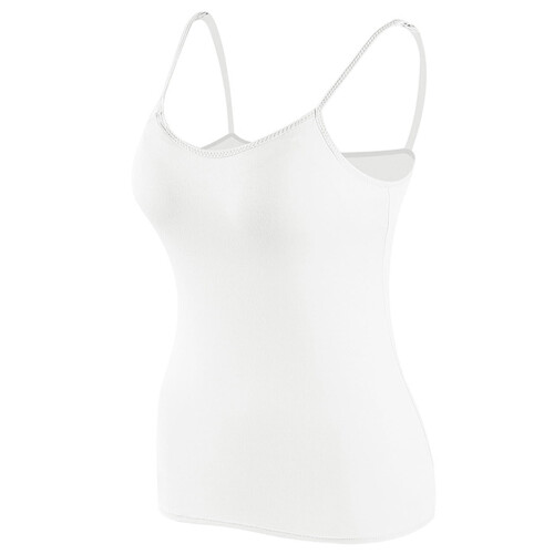 Women's Built-in Bra Tank Top with Adjustable Straps