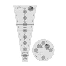 18 Dresden Plate Quiltlineal 3" x 9" mit 3" Kreis
