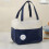 Große, isolierte Lunchtasche, tragbare Bento-Box, Picknicktasche, blau 4