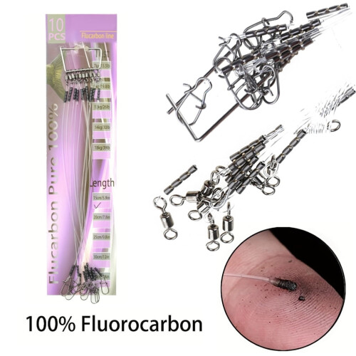 Fluorocarbon vislijn met wartels, 15–40 cm 2