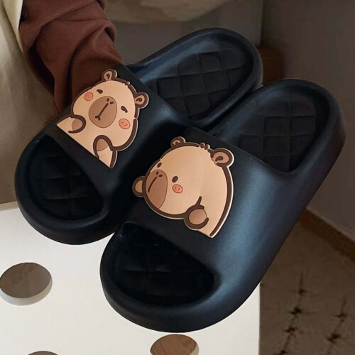 Παντόφλες για γυναίκες, Χαριτωμένα και Capybara EVA Thong Σανδάλια Casual Home με μαλακή σόλα, 1