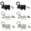 2Pcs Window Gate Security Pull Rings Spring Bounce Door Bolt Automatic Latches Lock Door Hardware Easy to Install 5