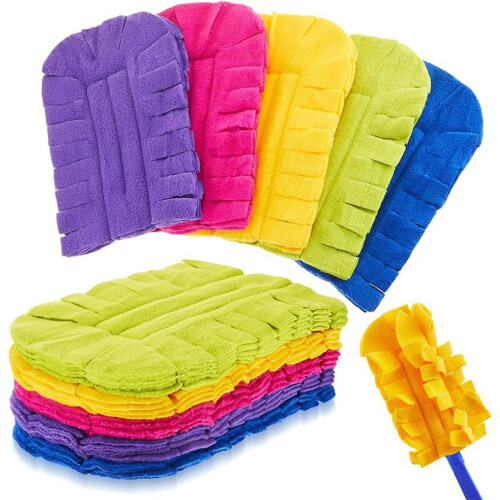 7" waschbare Fleece-Staubwedel-Nachfüllpackung (5 Stück)