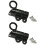 2Pcs Window Gate Security Pull Rings Spring Bounce Door Bolt Automatic Latches Lock Door Hardware Easy to Install 6