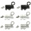 2Pcs Window Gate Security Pull Rings Spring Bounce Door Bolt Automatic Latches Lock Door Hardware Easy to Install 8