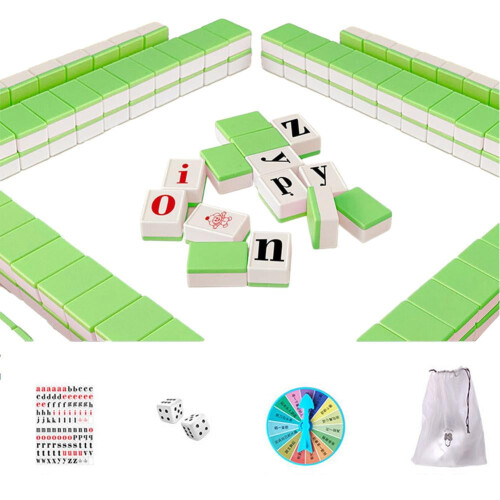 Alphabet Mahjong Tile Set English 108 tiles