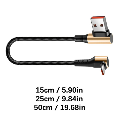 Cablu USB Type-C cu încărcare rapidă, împletit, 1 m 2