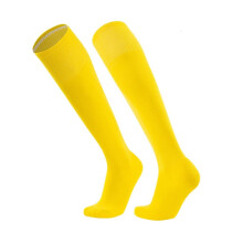 Calcetines deportivos de fútbol hasta la rodilla de color liso