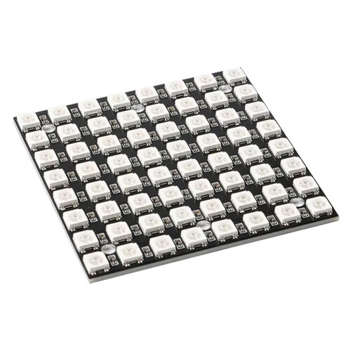 Module LED WS2812B8x8, panneau carré couleur 64 pixels