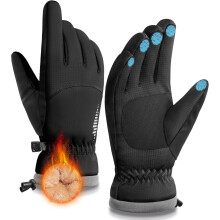 Rękawiczki zimowe unisex, 3-palcowe, dotykowe, ciepłe, wiatroszczelne