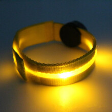 Brassard LED rechargeable par USB, 3 modes pour la course nocturne