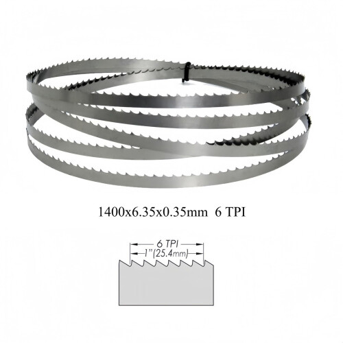 2 τεμάχια 55-1/8x1/4 ίντσες x6 λεπίδες πριονοκορδέλας TPI Φορητές λεπίδες 1