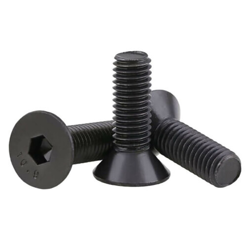 DIN7991 Black Oxide Countersunk Hex Socket Screws M4–M10 1
