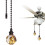 Christmas Beaded Fan Pull Chain, Orange Crystal Light Pull Extension, Elegant Beaded Fan Pull Chain – Crystal Extension for Ceiling Fans And Lights 2