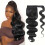 Αλογοουρά Body Wave Ανθρώπινη Τρίχα Wrap Around Αλογοουρά 100% Remy Hair Extensions Φυσικό Χρώμα για 5