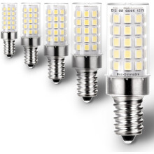 Ampoules LED E12 pour candélabre, 6 W, 6 000 K, 500 lm, lot de 5