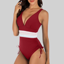 Bikini da donna tinta unita senza schienale con spacco laterale – Morbido, elastico, traspirante, ad asciugatura rapida, ideale per la spiaggia e