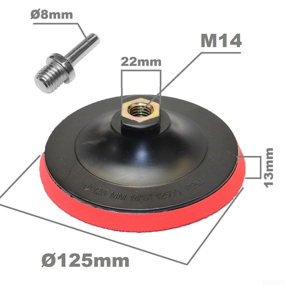 Hook And Loop Backing Pad For Angle Grinder 125Mm 908436646673