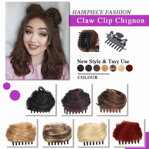 Μίνι Space Bun με κλιπ σε κότσο, extension μαλλιών με αυτιά γάτας και ντόνατ chignon 2