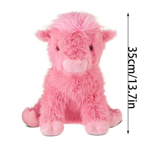 Pink Cow Plush Toy 14 inches 2