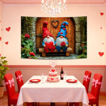 Rideau mural Saint-Valentin 180 x 115 cm
