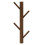 Wall-Mounted Wooden Shelf with Hooks 1
