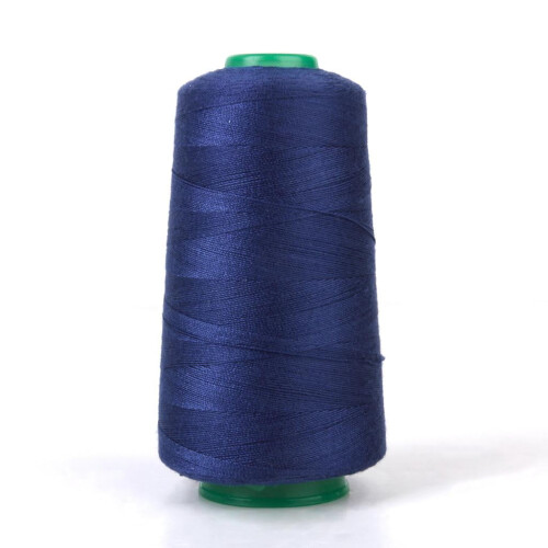 3000Yards/Spool Polyester Sewing Machine Thread 20S/2 for Jeans Leather Bag Navy Mavy Blue 1