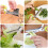 Ψαλίδι βοτάνων 5 λεπίδων, 2 τεμάχια, βαρέως τύπου από ανοξείδωτο ατσάλι, με βούρτσα 3