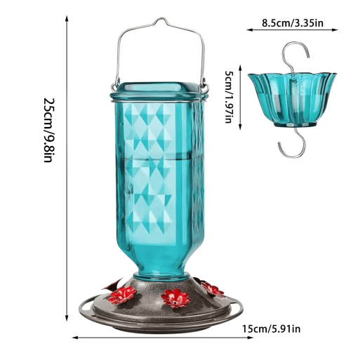Hummingbird Feeder Outdoor Hanging 1 Piece 1