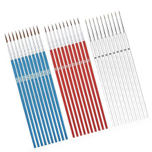 30Pcs Wood Grip Detail Paint Brush Miniature Brush for-2 30