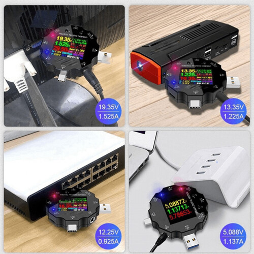 WiFi Tuya Fast Charge Tester Αμπερόμετρο Τάσης USB Type-C PD Φορτιστής Κινητού Τηλεφώνου Ψηφιακό 2