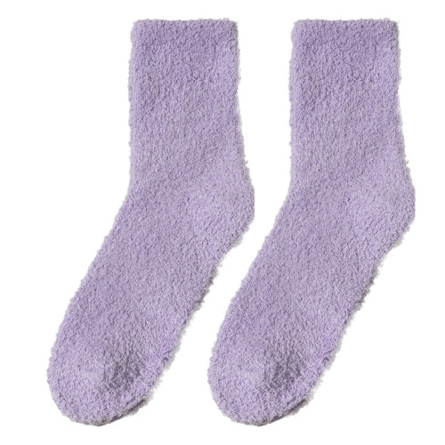Κάλτσες Ύπνου Fuzzy – Coral Fleece, Σετ 2 Ζευγαριών, Grip Dots | Ρούχα για το Σπίτι, Νοσοκομείο, 1