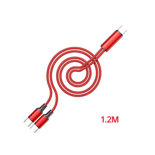 Διπλό καλώδιο φόρτισης USB C Φορτίστε δύο συσκευές ταυτόχρονα με μία θύρα USB C για 2