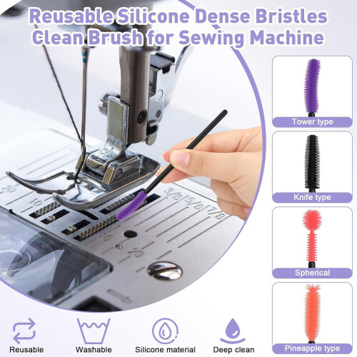 Flexible Sewing Machine Maintenance Set Holding 36 Useful Items 1