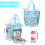 Πλεκτή τσάντα Tote – Oxford Cloth, κλείσιμο με 4 φερμουάρ, μεγάλη 2