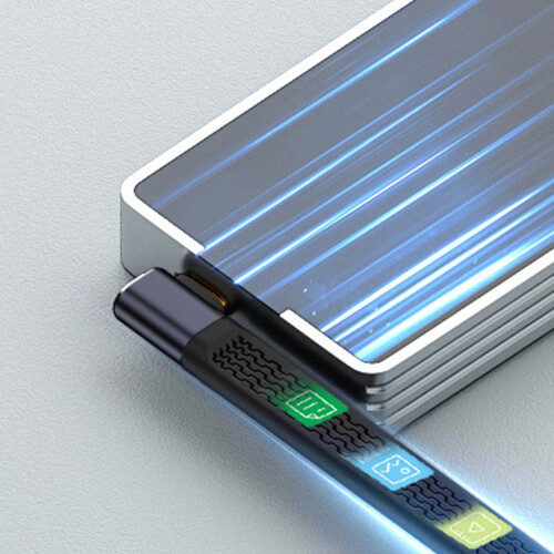 Καλώδιο USB τύπου C 40Gbps Γρήγορη φόρτιση 240W Μεταφορά δεδομένων Κοντό καλώδιο 1