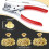 100Pcs 6mm Metal Eyelets Grommets includes Hole Punching Tool 3