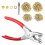 100Pcs 6mm Metal Eyelets Grommets includes Hole Punching Tool 4