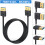 Cabo DisplayPort 1.4 de silicone com curvatura de 90, 30–100 cm 6