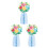 Ostern-Motto-Papierwabendekoration, bunte Papiervase,-2 3 1