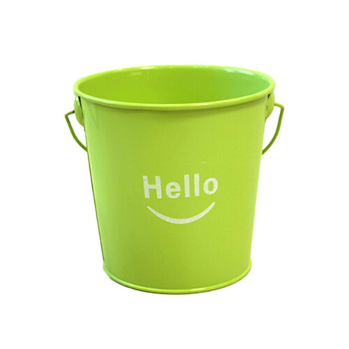 Multiunctional Desk Pen Cup Iron Metal Storage-Light Green