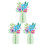 Vase Shape Paper Honeycomb Ornament for Easter Celebration-4 3 1
