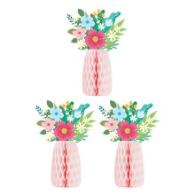 Dreidimensionale Papiervase, Wabendekoration für-1 3