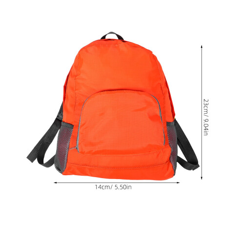 Water Resistant Hiking Backpack Minimalist Orange 1Pack 1